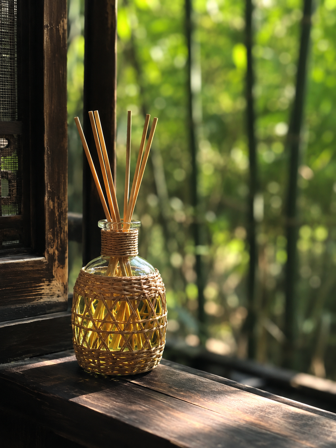 Eastern Courtyard Bamboo-Woven Diffuser