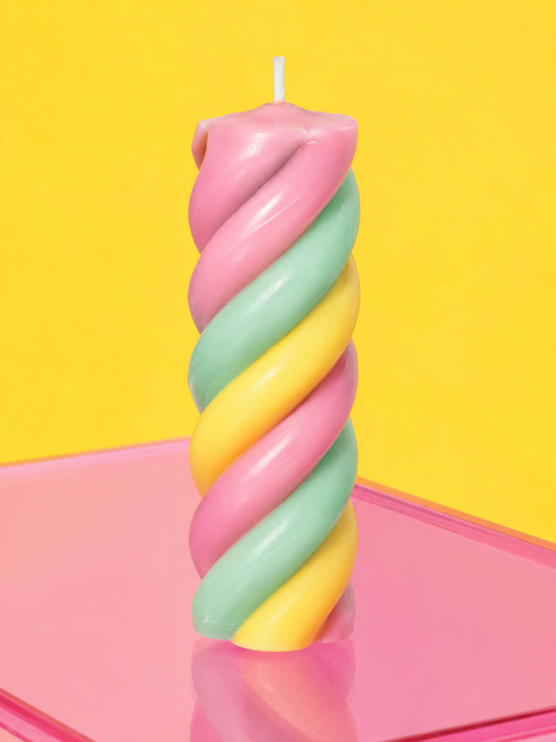 Nordic Color Pop Striped Color Candle